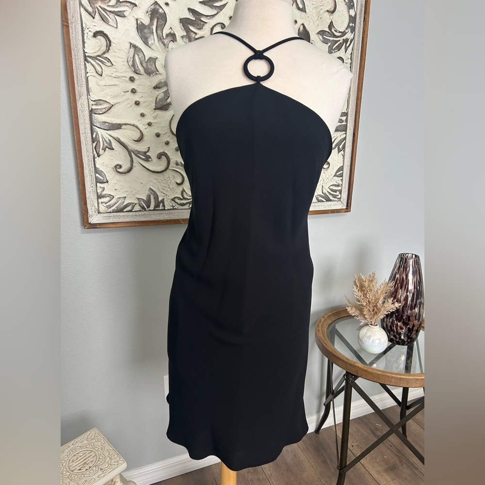 Evan Picone Black Asymmetrical Dress - Picture 3 of 8